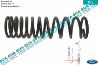 Пружина задняя D13 ( 12 витков, универсал ) Ford / ФОРД FOCUS I 1998-2004 / ФОКУС 1 98-04 1.8TDCI (1753 куб. см.)