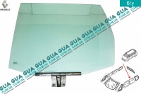 Стекло двери задней левой