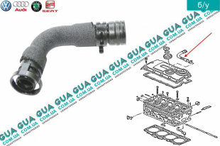 Патрубок вентиляции картерных газов ( шланг / трубка / сапун )   