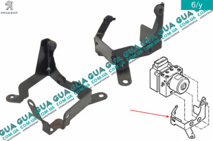 Кронштейн крепления блока АБС / ABS   