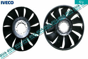 Крыльчатка двигателя 11 лопастей D405 ( вентилятор охлаждения )   