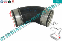 Патрубок интеркулера левый ( от радиатора к коллектору )