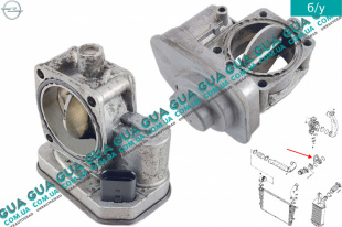 Регулирующая заслонка, подача воздуха / дроссельная заслонка   