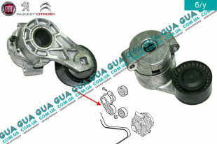 Натяжной механизм ремня генератора ( Натяжная планка / ролик / натяжитель )   