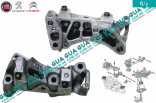 Кронштейн подушки / опора / лапа подвески двигателя правый   