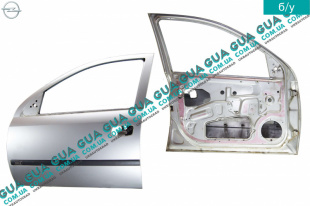 Дверь передняя левая Opel / ОПЕЛЬ ASTRA G 1998-2005 / АСТРА Ж 98-05 1.6 ( 1598 куб.см. )