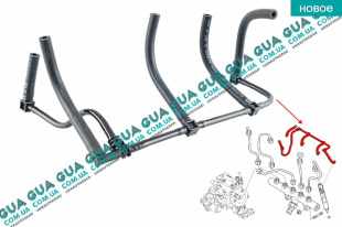 Трубка топливная обратки ( возвратка ) шланг   