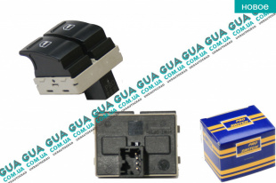 Кнопка стеклоподъемника левая VW / ВОЛЬКС ВАГЕН TRANSPORTER V 2003- / ТРАНСПОРТЕР 5 03- 2.0TDI (1968 куб.см.)