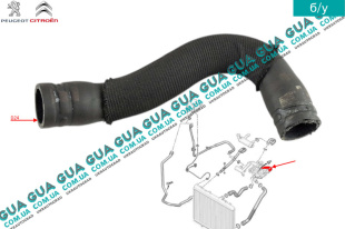 Патрубок / трубка системы охлаждения ( к водяному насосу )   