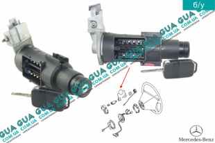Замок зажигания ( Замок вала рулевого колеса )    