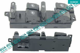 Блок кнопок управления стеклоподъемниками ( левый ) Seat / СЕАТ TOLEDO II 1999-2006 2.3 V5 (2324 куб.см.)