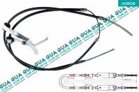 Трос ручного тормоза задний левый / правый L 2823/2x972+231мм c 91- Ford / ФОРД TRANSIT 1985-2000 / ТРАНЗИТ 85-00 2.9i (2935 куб.см)
