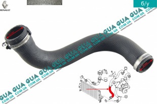 Патрубок ( трубка / шланг ) интеркулера от турбины к радиатору   