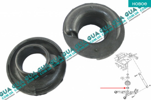 Опорная подушка задней пружины нижняя ( проставка / отбойник ) 1шт. VW / ВОЛЬКС ВАГЕН TRANSPORTER V 2003- / ТРАНСПОРТЕР 5 03- 2.0TDI (1968 куб.см.)