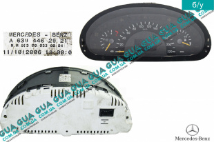 Панель приборов ( спидометр / щиток приборов ) Mercedes / МЕРСЕДЕС VITO W639 2003- / ВИТО 639 03- 2.2 CDI ( 2143 куб.см.)