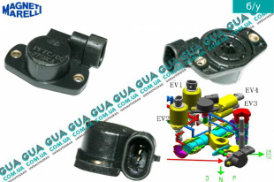 Датчик положения дроссельной заслонки ( робот / акпп )   