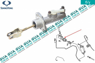 Главный цилиндр сцепления SsangYong / САНГЙОНГ KYRON 2.0XDI (1998 куб.см.)