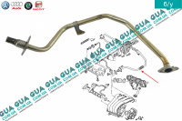 Трубка ЕГР / EGR ( Трубка картерных газов ) Seat / СЕАТ LEON 2005- 2.0FSI (1984 куб.см.)
