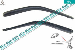 Щеткодержатель задних дверей / ляды ( дворник, рычаг стеклоочистителя ) лифтбэк Renault / РЕНО LAGUNA II / ЛАГУНА 2 2.2DCI (2188 куб.см.),