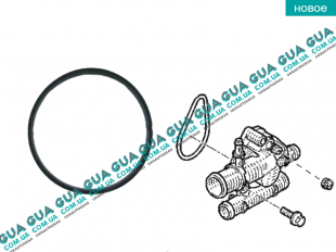Прокладка фланца корпуса термостата   