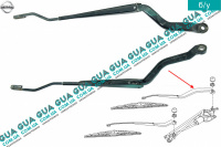 Щеткодержатель левый ( дворник, рычаг стеклоочистителя ) Nissan / НИССАН ALMERA N16 / АЛЬМЭРА Н16 2.2 DCI ( 2184 куб.см.)