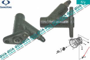 Трубка / тройник прокачки сцепления SsangYong / САНГЙОНГ KYRON 2.0XDI (1998 куб.см.)