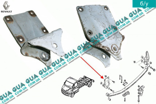 Кронштейн передний крепления передней рессоры   