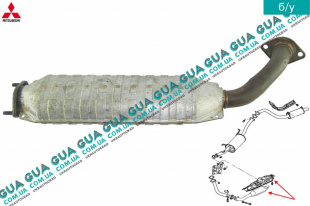 Катализатор Mitsubishi / МИТСУБИСИ PAJERO III 2000-2006 / ПАДЖЕРО 3 00-06 3.2DI-D (3200 куб.см.)