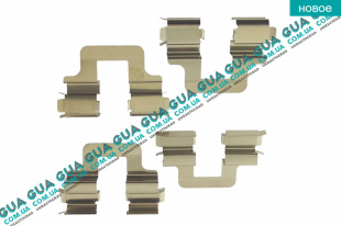 Планка суппорта / фиксатор тормозных колодок задних LUCAS ( комплект )   