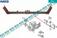 Поперечная балка / траверса рамы крепления подушки КПП ( опора )
