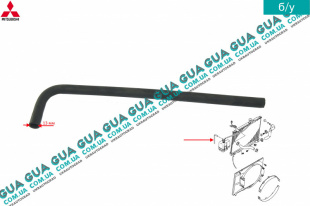 Патрубок / шланг системы охлаждения ( трубка расширительного бачка ) Mitsubishi / МИТСУБИСИ PAJERO III 2000-2006 / ПАДЖЕРО 3 00-06 3.2DI-D (3200 куб.см.)