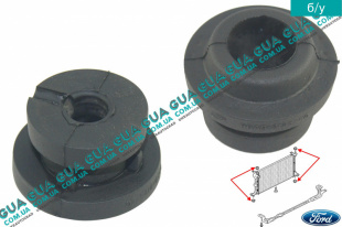Подушка крепления основного радиатора Ford / ФОРД FOCUS I 1998-2004 / ФОКУС 1 98-04 1.4 V16 (1388 куб. см.)