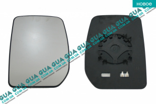 Вкладыш зеркала заднего вида левый с подогревом   