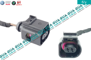 Фишка / розьем / штекер с проводами датчика давления масла Seat / СЕАТ LEON 2005- 1.6TDI (1598 куб.см.)
