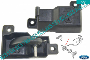 Ручка двери внутренняя задняя левая Ford / ФОРД ESCORT 1992-1995 / ЭСКОРТ 92-95 1.3 (1299 куб. см.)