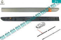 Молдинг передней правой двери ( листва, накладка декоративная )