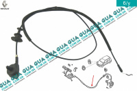 Трос открытия капота L1600 мм