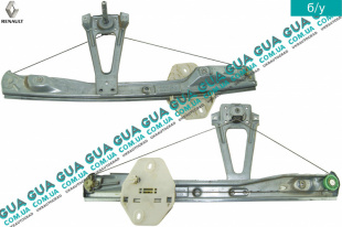 Стеклоподъемник задний левый механический ( хэтчбек )   