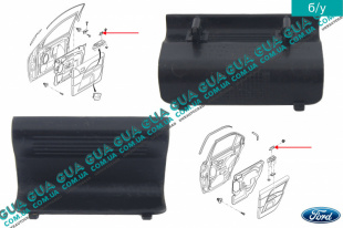 Молдинг ( накладка ) передней / задней двери   