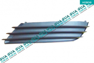 Накладка декоративная / молдинг / листва переднего бампера левая ( вставка без противотуманок ) решетка Opel / ОПЕЛЬ ASTRA H 2004-2014 / АСТРА 04-14 1.4 (1364 куб.см.)