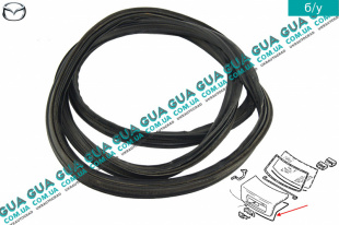 Уплотнитель крышки багажника ( хетчбек ) Mazda / МАЗДА 323 F 1998-2004 1.8 16V (1840 куб.см. ) 