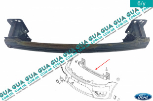 Усилитель переднего бампера Ford / ФОРД FIESTA V 2001-2008 / ФИЕСТА 5 1.4TDCI (1399 куб.см)