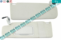 Козырек солнцезащитный левый VW / ВОЛЬКС ВАГЕН BORA 1998-2005 / БОРА 98-05 1.9TDI (1896 куб. см.)