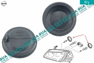 Крышка / заглушка фары внутрш. D61мм   