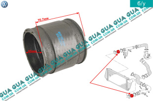 Патрубок интеркулера ( трубка / шланг наддува левый / правый )   