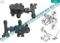 Кран / клапан отопителя печки ( электрический )  Opel / ОПЕЛЬ ASTRA G 2000-2005 / АСТРА Ж 00-05 2.0OPC (1998 куб. см.)