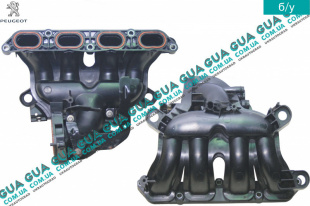 Коллектор впускной ( пластик ) Peugeot / ПЕЖО 207 1.6 THPI 16V (1598 куб.см.)