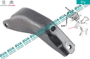 Кронштейн крепления турбины Peugeot / ПЕЖО PARTNER M59 2003-2008 / ПАРТНЕР М59 03-08 2.0HDI (1997куб.см.)