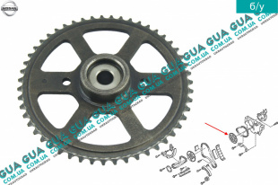 Шестерня распредвала ( звезда распредилительного вала ) Nissan / НИССАН ALMERA N16 / АЛЬМЭРА Н16 2.2 DCI ( 2184 куб.см.)