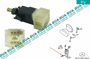 Датчик ( кнопка ) включения стоп-сигнала / положения педали тормоза / выключатель сигнала торможения ( лягушка )   